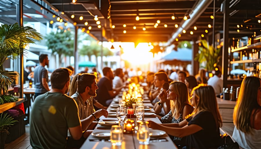 Lively scene from a popular Toronto pop-up dining experience