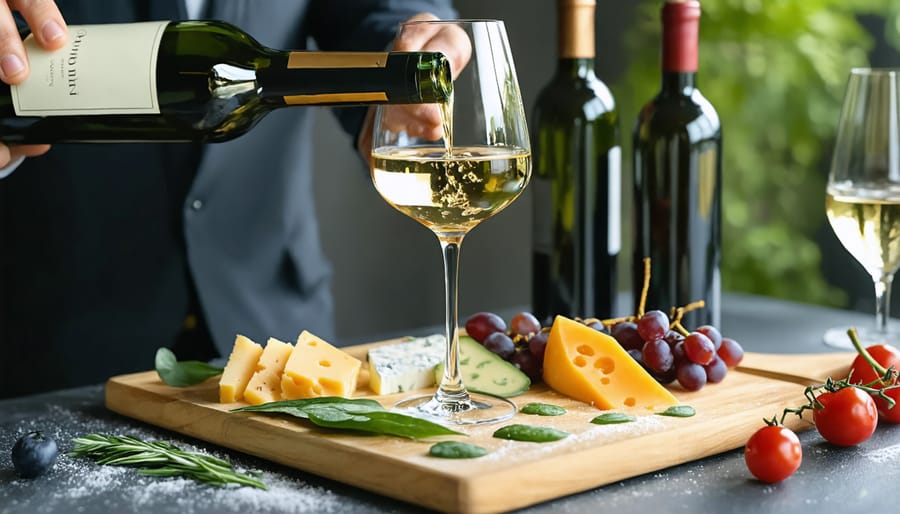 Vegan wine and cheese pairing showcasing regional culinary traditions