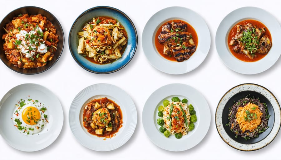 Various interpretations of the same recipe created by different team members