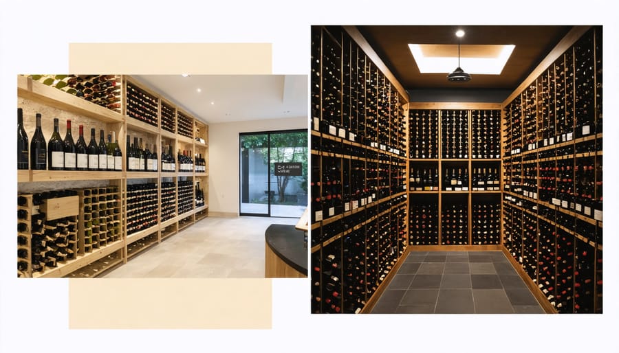 Side-by-side comparison of virtual and real wine cellar experiences in Toronto