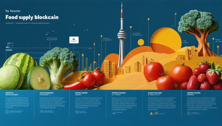 Visual representation of upcoming blockchain regulations and their impact on food industry compliance